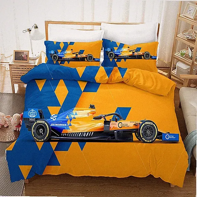 3D F1 Racing Car Quilt Cover Set Bedding Sets Pillowcases 64
