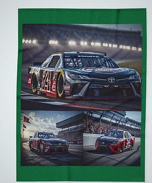 Green 60inX80in RaceCar Blanket