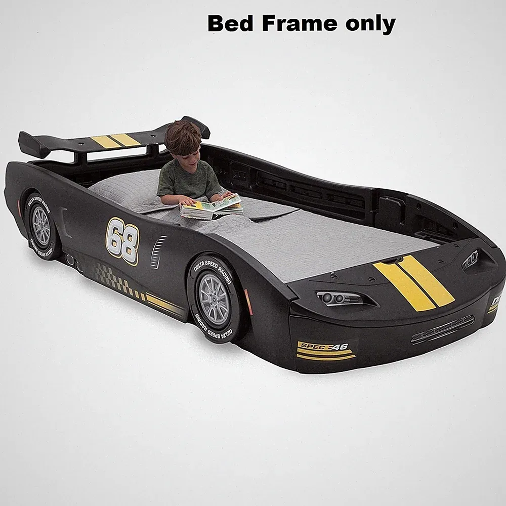 Race Car Bed Kids Twin Standard Big Room Toddler F1 Night Mattress Bedroom Guest