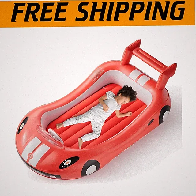 Racing Car Design Inflatable Toddler Travel Bed
